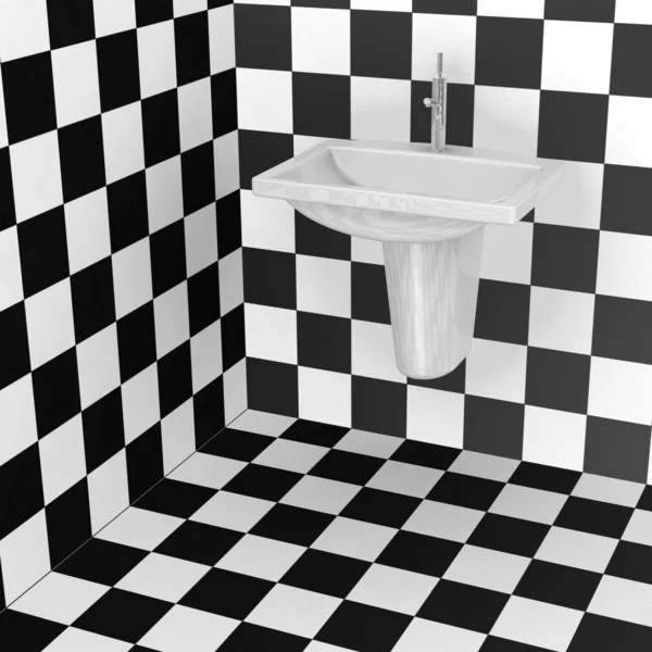3d renderizado de azulejos del baño —  Fotos de Stock
