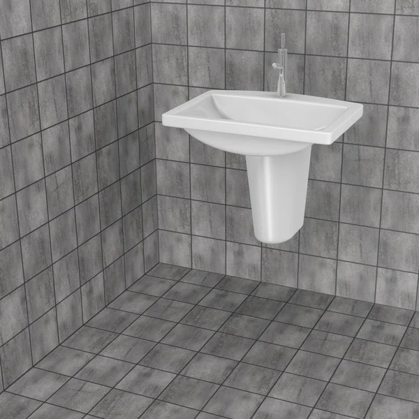 3d renderizado de azulejos del baño — Foto de Stock