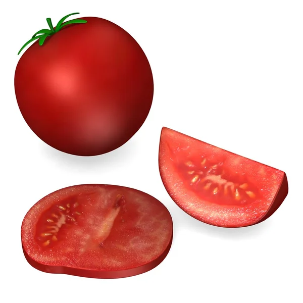 토마토 야채의 3d 렌더링 — 스톡 사진