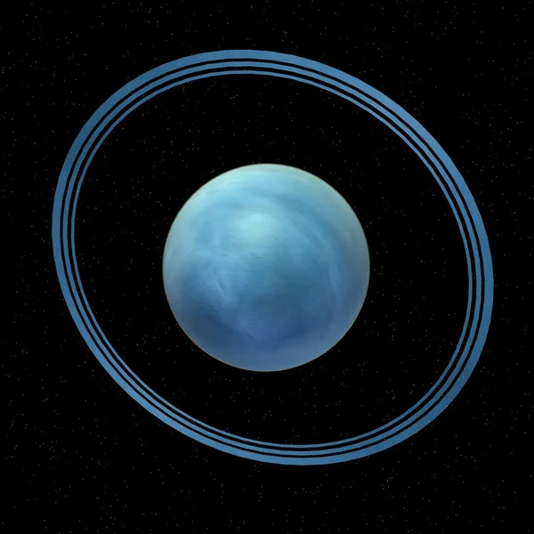 3d render of uranus planet — Stock Photo, Image