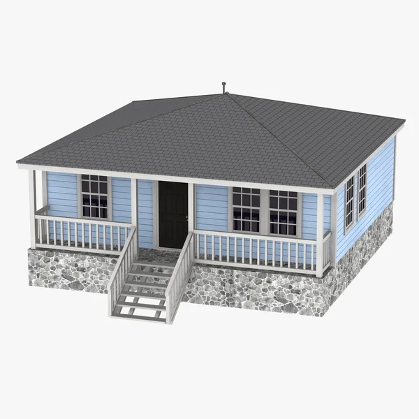 stock image 3d render of US house