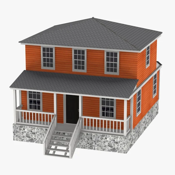 3D render közülünk ház — Stock Fotó