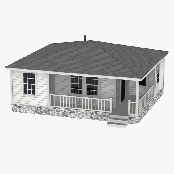 stock image 3d render of US house