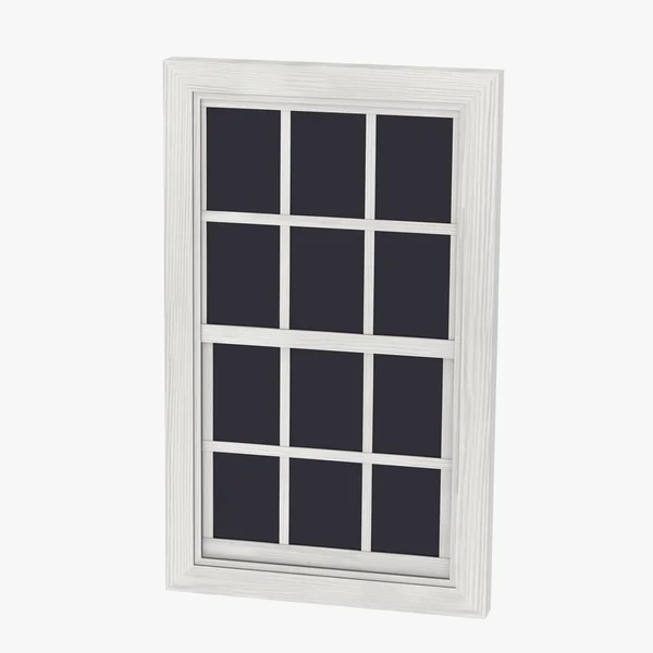 3d renderizado de ventana de madera —  Fotos de Stock