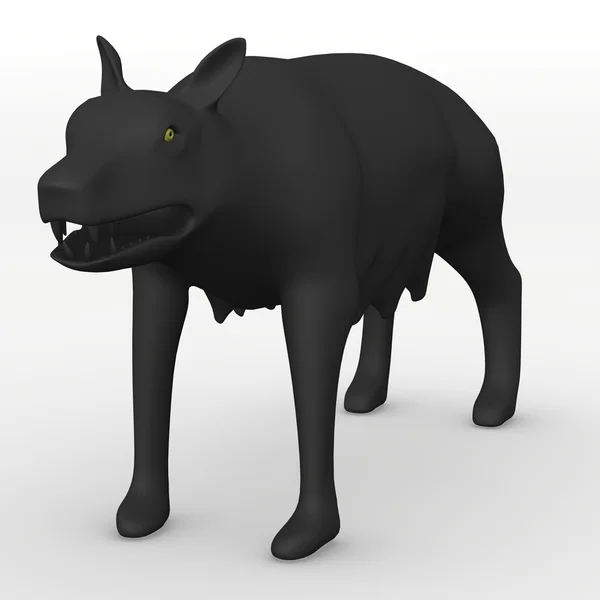3D рендеринг волчьего животного — стоковое фото