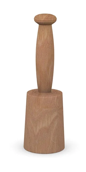 3d renderização de martelo de madeira — Fotografia de Stock