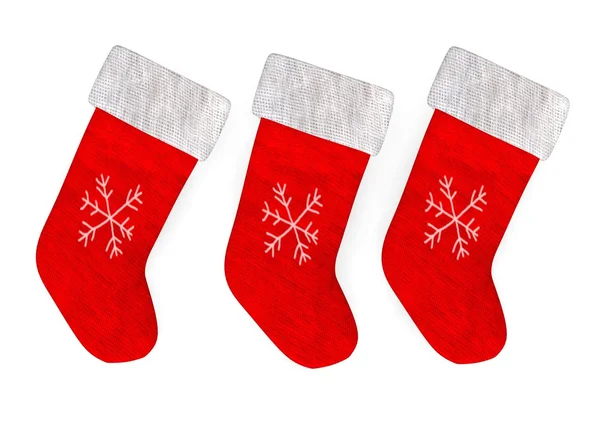 3d render of christmas socks — Stock Photo, Image