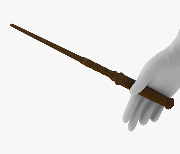 卡通人物用的魔杖的 3d 呈现器 — 图库照片