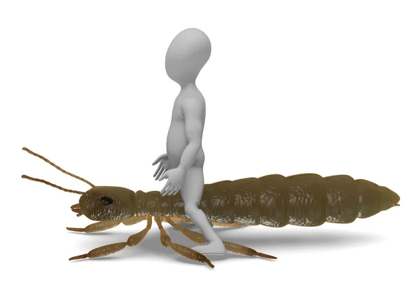3D renderowania postać z kreskówek z termitów — Zdjęcie stockowe