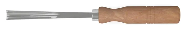 3d renderização de cinzel de madeira — Fotografia de Stock