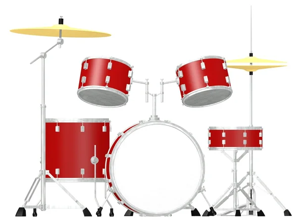 3d rendering del set di tamburi — Foto Stock