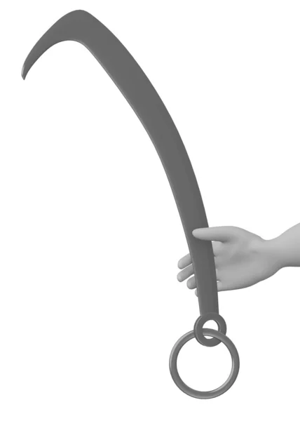 3D renderowania postać z kreskówek z hodowli narzędzie — Zdjęcie stockowe