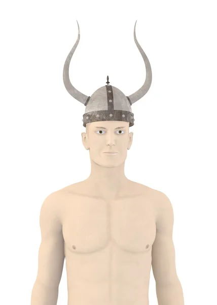 3d render of artificial character with helmet — Stock fotografie