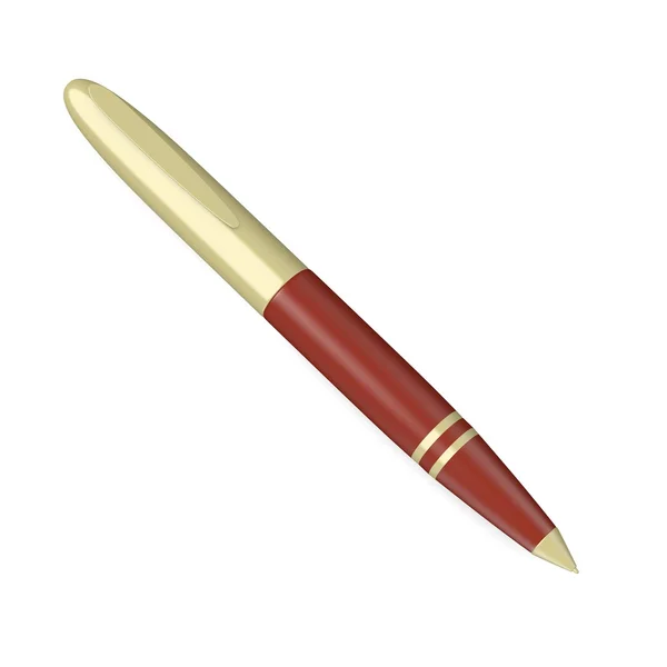 럭셔리 펜의 3d 렌더링 — 스톡 사진