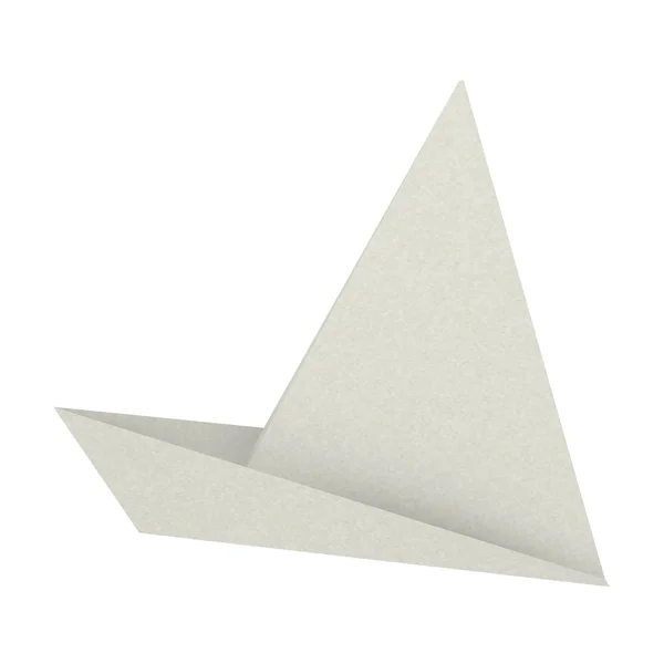3D рендеринг корабля оригами — стоковое фото