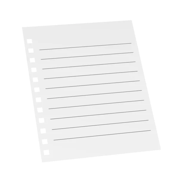 3d renderizado de papel pequeño para notas — Foto de Stock