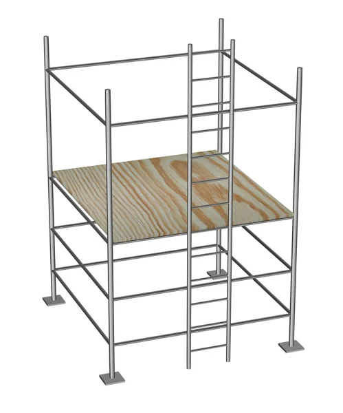 3d render of construction scaffolding — Stock Photo, Image