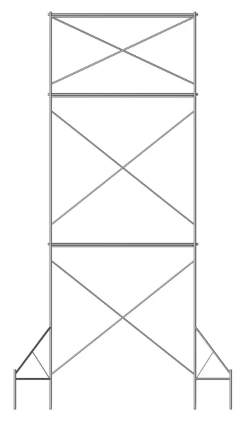 3d renderização de andaimes de construção — Fotografia de Stock