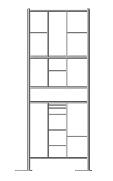 3d renderização de andaimes de construção — Fotografia de Stock