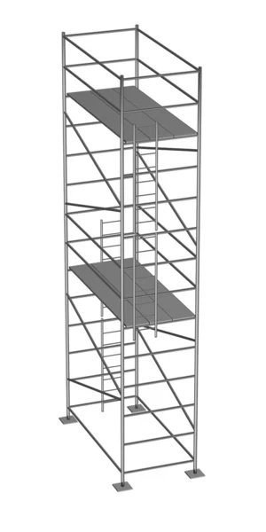 Representación 3d de andamios de construcción —  Fotos de Stock