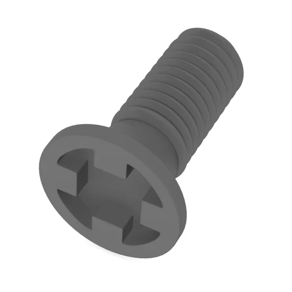 3D renderowania małą śrubę — Zdjęcie stockowe