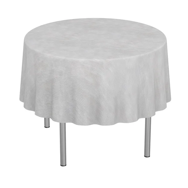 3d renderizado de mesa con mantel —  Fotos de Stock