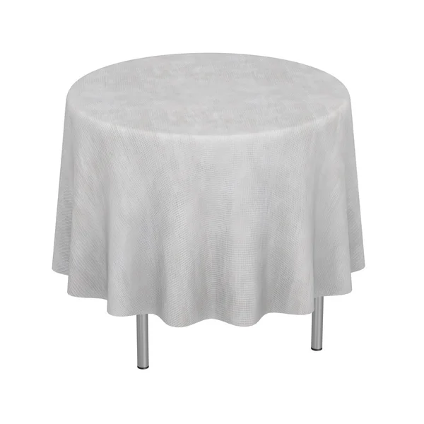 3d renderizado de mesa con mantel —  Fotos de Stock