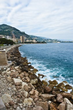 Cloudy Monaco Coastline