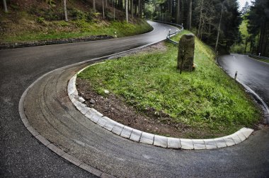 Winding roadway in Baden, Germany. clipart