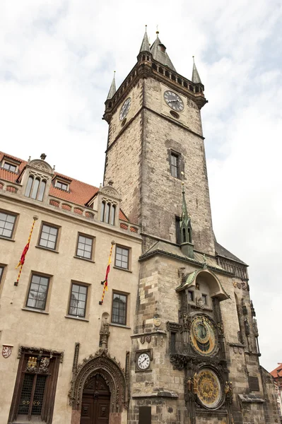 Angular Prague Astronomical Clock — Stock Photo, Image