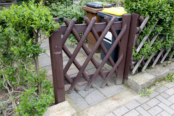 Puerta de valla de madera — Foto de Stock