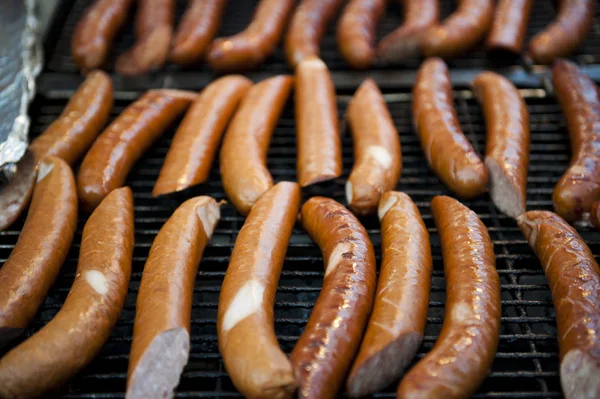 Mastný hot dogy — Stock fotografie