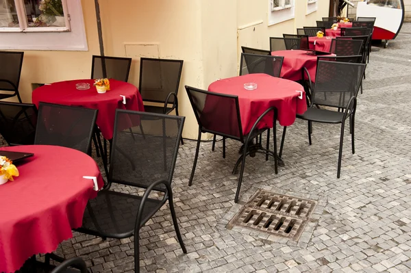 Restaurangen patio setup — Stockfoto