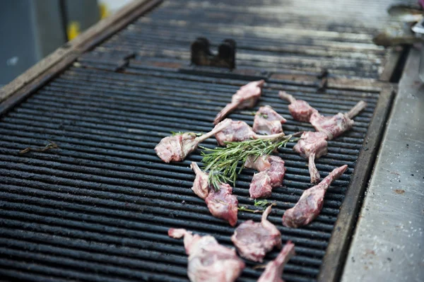 Ribben op grill — Stockfoto