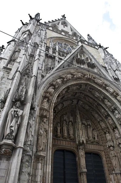 Brussel notre dame kathedraal — Stockfoto