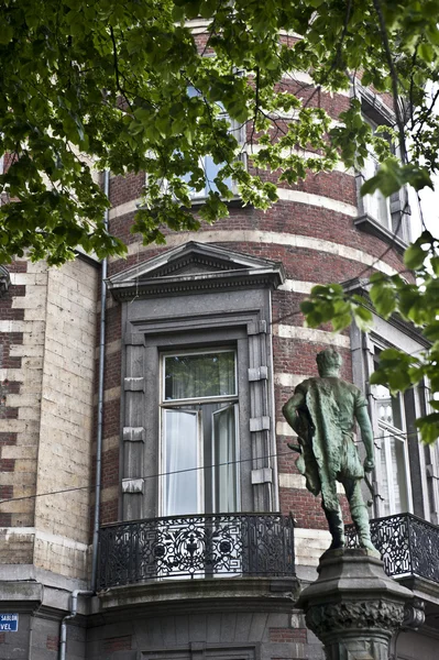 Bruselas Apartamento Estatua — Foto de Stock