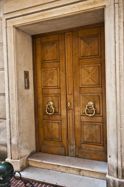 Gold Knockers Door — Stock Photo, Image