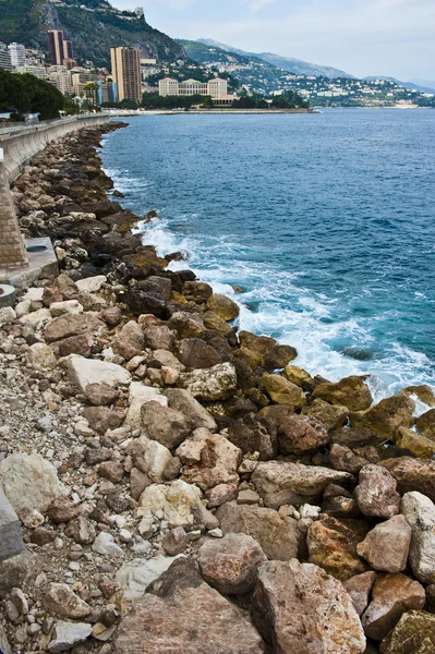 Monaco Vorstendom kustlijn — Stockfoto
