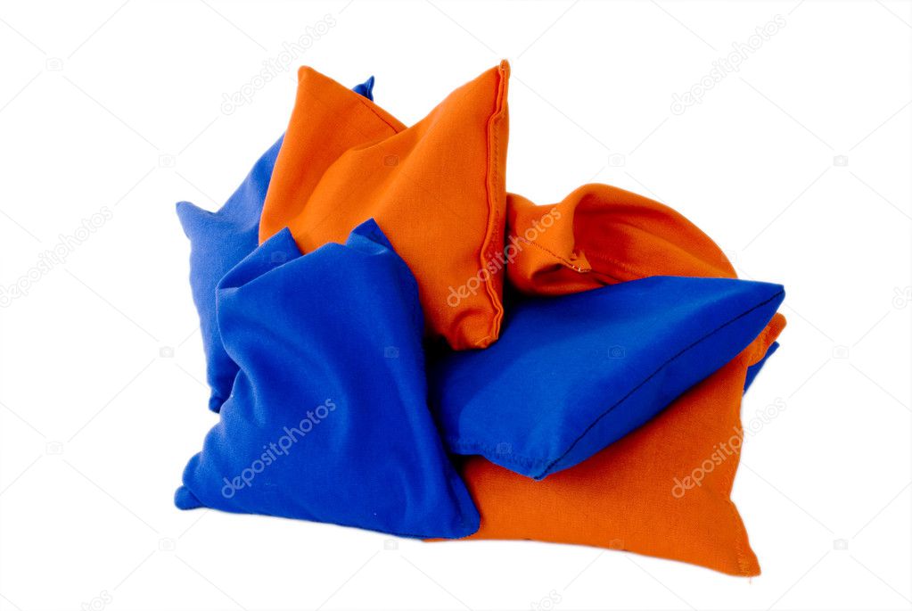 Orange and Blue Sandbags