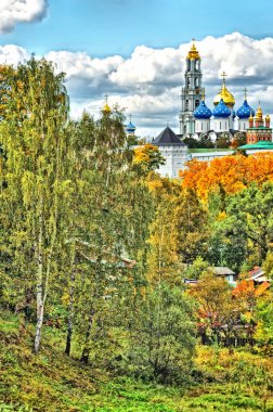 Lavra (The Trinity Sergiev Monastery) (HDR) in Sergiev Posad, Mo clipart