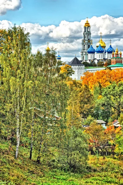 Lavra (The Trinity Sergiev Monastery) (HDR) in Sergiev Posad, Mo — Stock Photo, Image