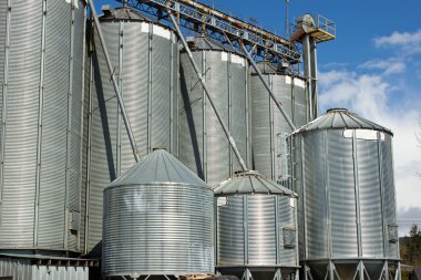 Grain Silos clipart