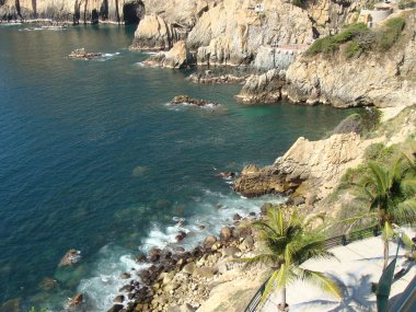 Beautiful view of Acapulco clipart