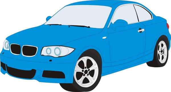 Μπλε αυτοκίνητο — Διανυσματικό Αρχείο