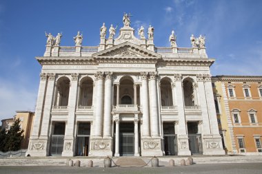 Rome - east facade of St. John Lateran basilica clipart