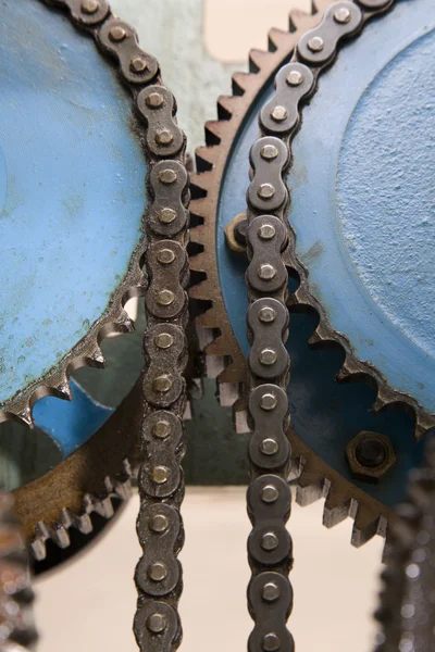 Detail of clockwork from colcktower — Stock Photo, Image