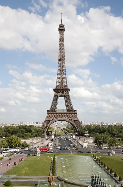 Париж - Ейфелева вежа форми Trocadero — стокове фото