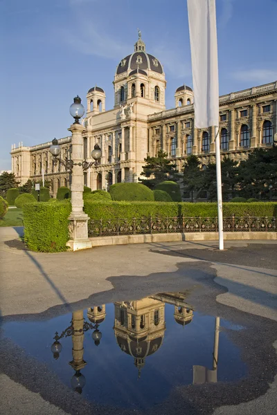 Viena - Museu Naturhistorisches de manhã — Fotografia de Stock