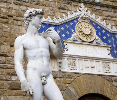 Florence - David statue by Michelangelo clipart