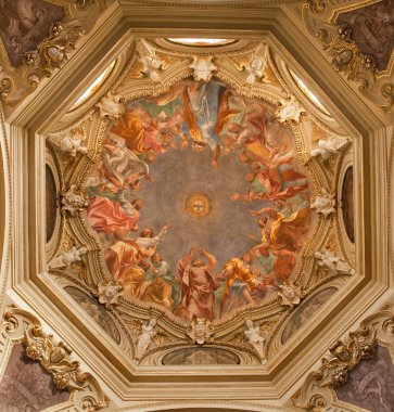 Milan - fresk cappella portinari bir kubbe dan